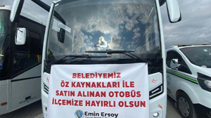 Havran'da Belediye Öz Kaynaklarıyla Alınan Yeni Otobüs Hizmette