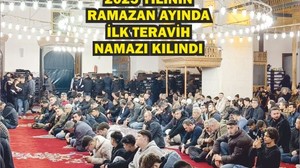 Balıkesir'de 2025'in İlk Teravih Namazı Kılındı