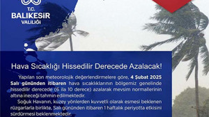 Balıkesir Valiliği'nden Meteorolojik Uyarı