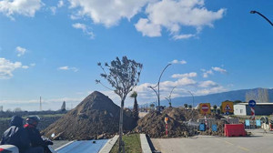 Çöken Ülkü Yolu Onarılıyor