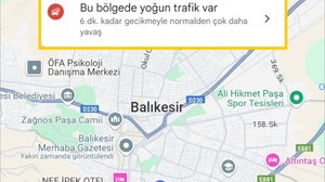 Balıkesir’de Trafik Yoğunluğu Google Maps’e Yansıdı