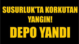 Susurluk'ta Korkutan Yangın! Depo Yandı