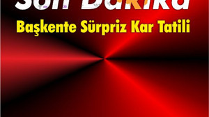Başkente Sürpriz Kar Tatili