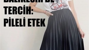 Balıkesir'de Pileli Etekler Moda!