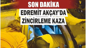 Edremit Akçay'da Zincirleme Kaza: 4 Araç Karıştı