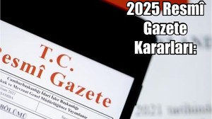 Resmî Gazete'de Bugün 20 Mayıs 2025