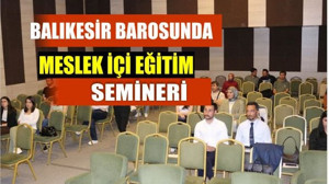 Balıkesir Barosu’nda Meslek İçi Eğitim Etkinliği Gerçekleştirildi