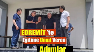 Edremit'te Eğitime Hayırsever Desteği Sürüyor