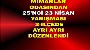 Mimarlar Odası’ndan 25. Resim Yarışması