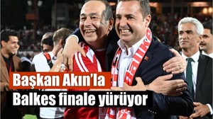 Ahmet Akın, BALKES maçında takımla tek yürek oldu