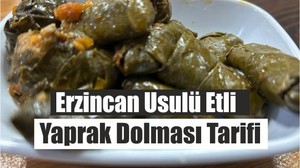 Erzincan Usulü Etli Yaprak Dolması Tarifi