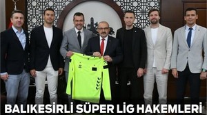 Balıkesirli Hakemlerden Vali Ustaoğlu’na Nezaket Ziyareti
