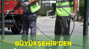 Büyükşehir’den Refüjlere Estetik Dokunuş