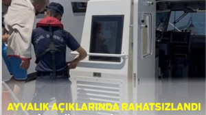 Ayvalık Açıklarında Rahatsızlanan Kişi Sahil Güvenlik Ekiplerince Tahliye Edildi