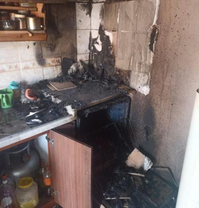 Balıkesir'de Çamaşır Makinası Mutfağı Yaktı