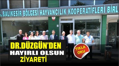 Tarım Müdürü Dr. Hüseyin Düzgün’den Haykoop’a Ziyaret