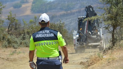 Çömlekçi ’deki Yangın 20 Dönüm Makilik Alana Zarar Verdi