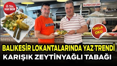 Balıkesir Lokantalarında Yaz Trendi Karışık Zeytinyağlı Sebze Tabağı İlgi Görüyor