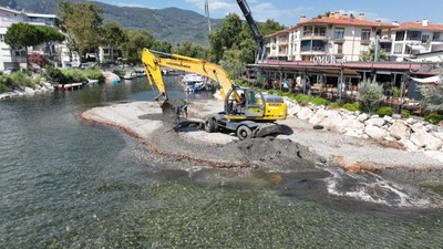 Edremit'te dere temizliği aralıksız sürüyor