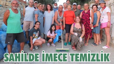 Balıkesir'de vatandaşlar sahil temizliği için imece yaptı