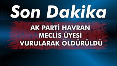 AK Parti Havran Meclis üyesi vurularak öldürüldü