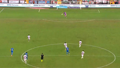Rizespor'da Mihaila Kendi Yarı Sahasından Gol Attı