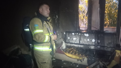 Susurluk’ta Yangın: Yaşlı Vatandaş Dumandan Etkilendi