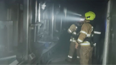 Susurluk'ta fabrika yangını