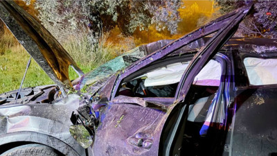 Edremit’te E 87 Karayolunda Kaza: 2 Yaralı