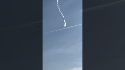 Gürcistan'a düşen C-130 kargo uçağının görüntüsü