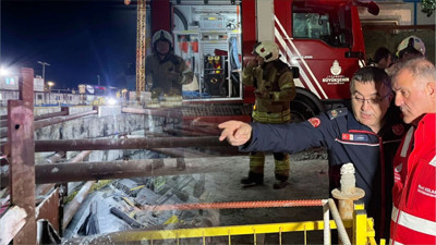 Beyoğlu’nda metro inşaatında çökme