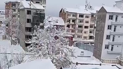 Yoğun Kar Yağışı Başladı