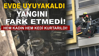 Bandırma'da Facia Bakın Nasıl Önlendi: Yangın Sırasında Uyuyan Kadın Son Anda Kurtarıldı