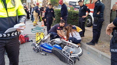 Balıkesir’de Devrilen Motora Ayağı Sıkıştı
