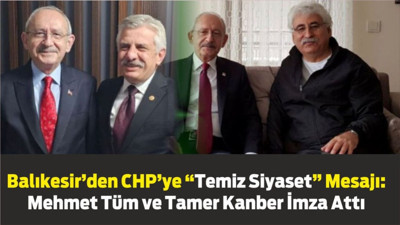 Balıkesir’den CHP’ye “Temiz Siyaset” Mesajı