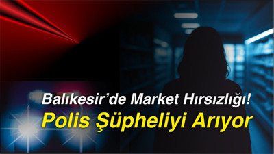 Balıkesir’de Market Hırsızlığı! Polis Şüpheliyi Arıyor