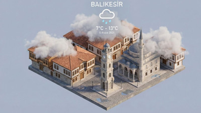 Balıkesir'de hafta sonu yağışlı hava bekleniyor