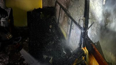 Balıkesir'de Apartman Dairesi Küle Döndü!