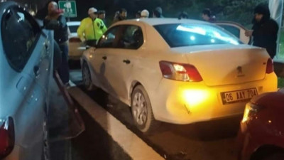 TEM’de 8 Araç Çarpıştı