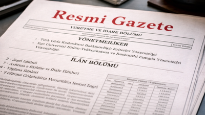 13 Şubat Resmi Gazete’de Yeni Yönetmelikler
