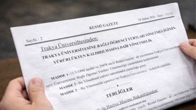 Resmi Gazete: Trakya’da Yurt Yönetmeliği Kaldırıldı