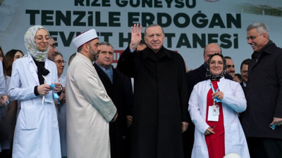 Cumhurbaşkanı Erdoğan, Güneysu Tenzile Erdoğan Devlet Hastanesi'nin açılış töreninde konuştu: