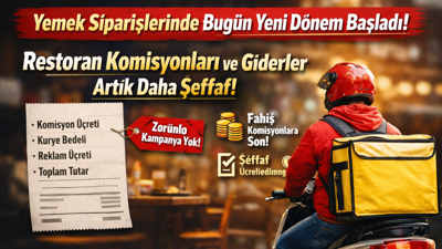 Yemek Siparişlerinde Yeni Dönem Başladı: 1 Nisan 2026