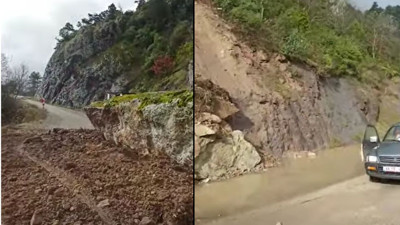 Balıkesir Bigadiç’te 2 Köyde Toprak Kayması: Yol Açık, Sürücülere Dikkat Uyarısı