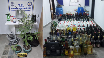 Ayvalık’ta Kaçak İçki ve Uyuşturucu Operasyonu: 2 Tutuklama
