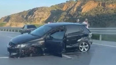 Erdek-Bandırma Yolunda Kaza: Bariyerlere Çarptı