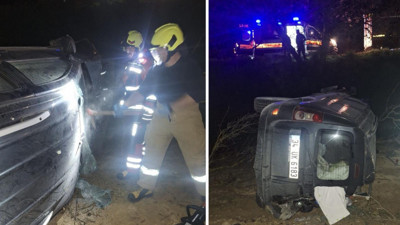 Balya-Gönen Yolunda Kaza: 2 Yaralı