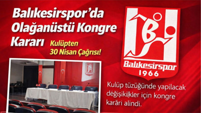 Balıkesirspor Olağanüstü Tüzük Değişikliği: Kongre Nerede, Ne Zaman Yapılacak?