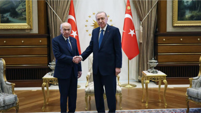Erdoğan ve Bahçeli Külliye'de Buluştu