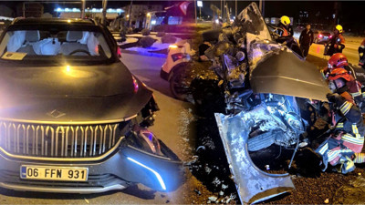 Bandırma'da İki Otomobil Çarpıştı: 1 Yaralı